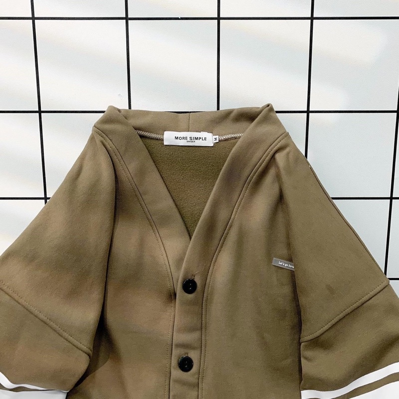 Áo Khoác Cardigan HERI Form Rộng Vải Nỉ Bông Ulzzang Oversize Unisex - Yowol.sg