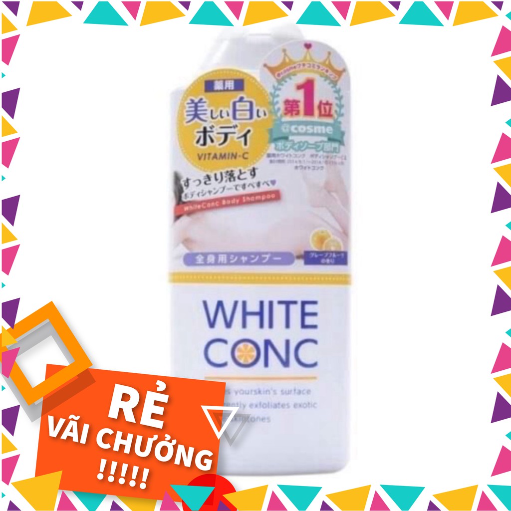 Sữa tắm trắng da White Conc Body Shampoo nội địa Nhật 360ml