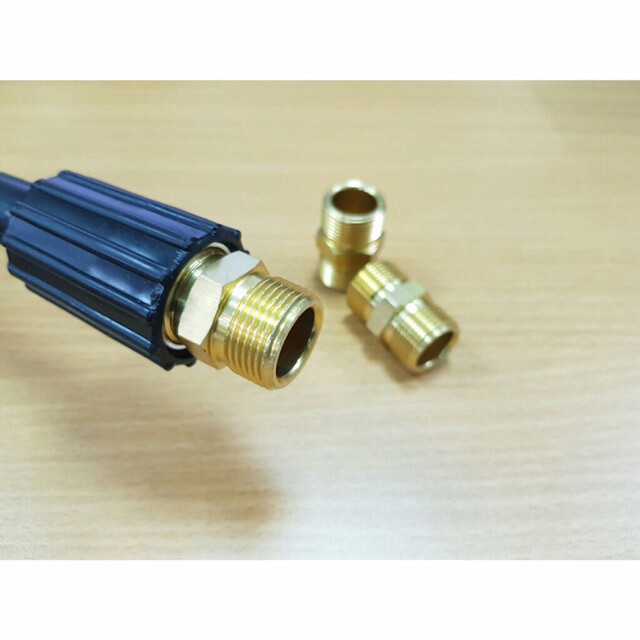 Khớp nối dây xịt máy rửa xe 2 đầu ren 22mm