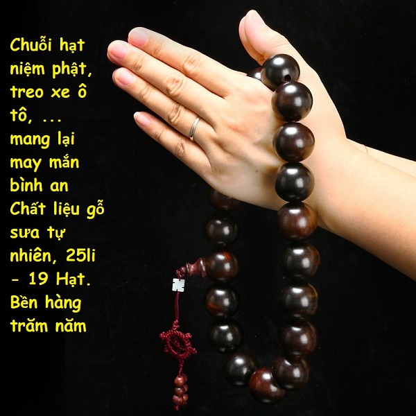 Chuỗi hạt niệm phật gỗ sưa đỏ nam phi