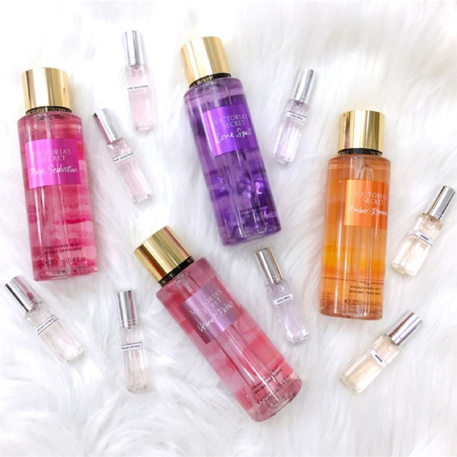 [Phân loại-Tester 10ml] Victoria Secret và Bath and Body Works Xịt Thơm Nước Hoa Toàn Thân Lưu Hương Mịn Da mini 10ml