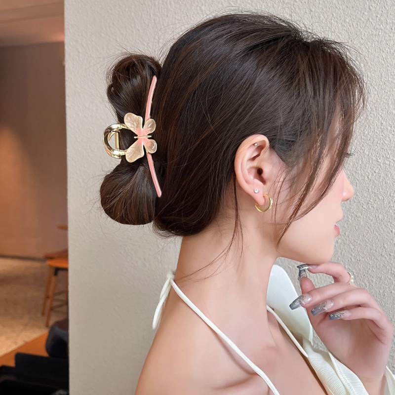 Kẹp Tóc Kim Loại Hình Bướm Cỡ Lớn Thời Trang Hàn Quốc