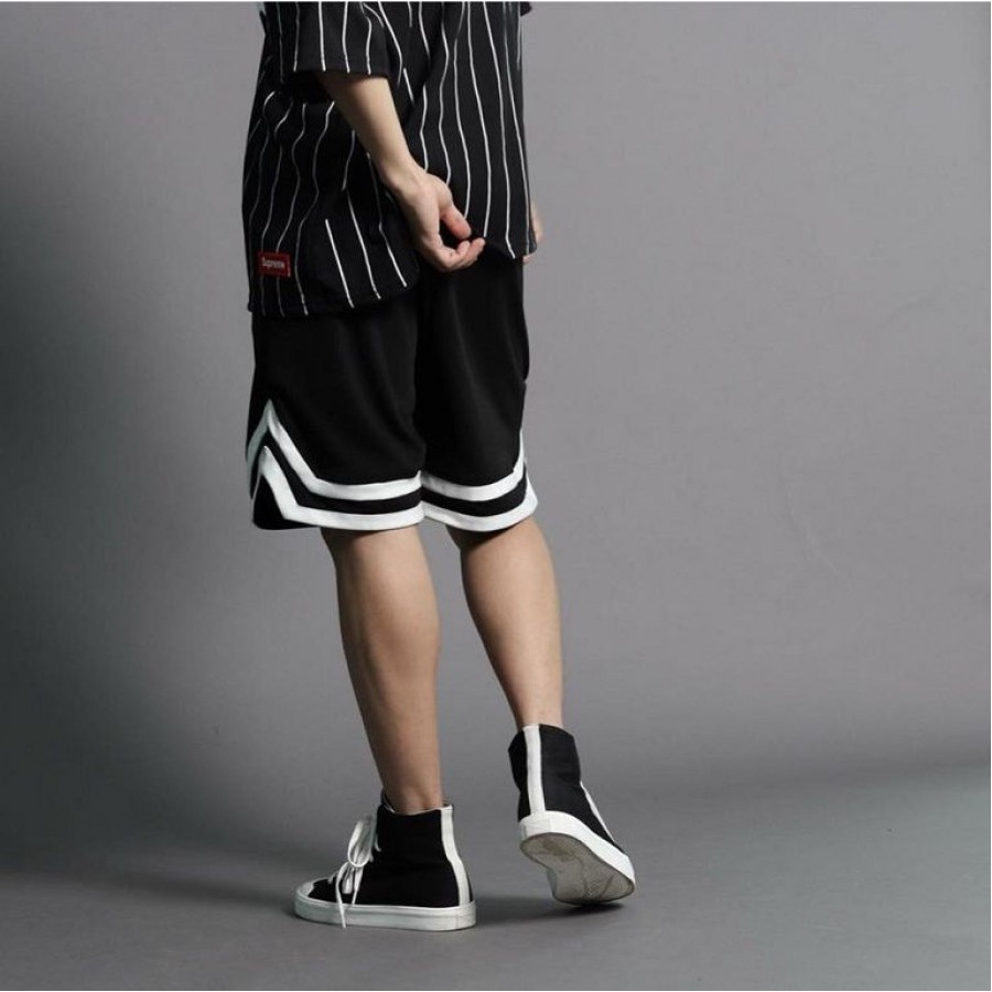 quần short double v, quần short nam nữ unisex chất thun lạnh cao cấp