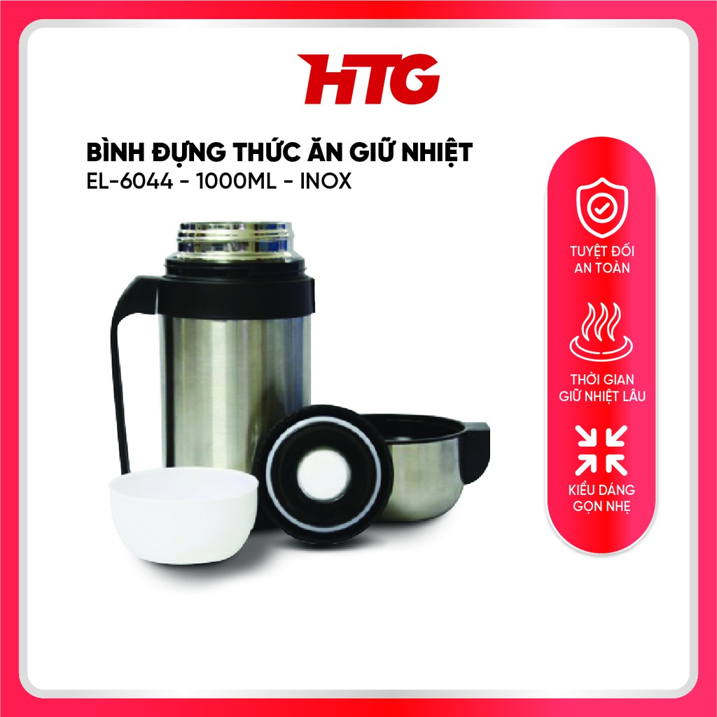 Bình Đựng Thức Ăn Giữ Nhiệt - EL-6044 - 1000ml - Inox 304 - Thương hiệu Elmich - Tiêu chuẩn Châu Âu - An toàn sức khỏe