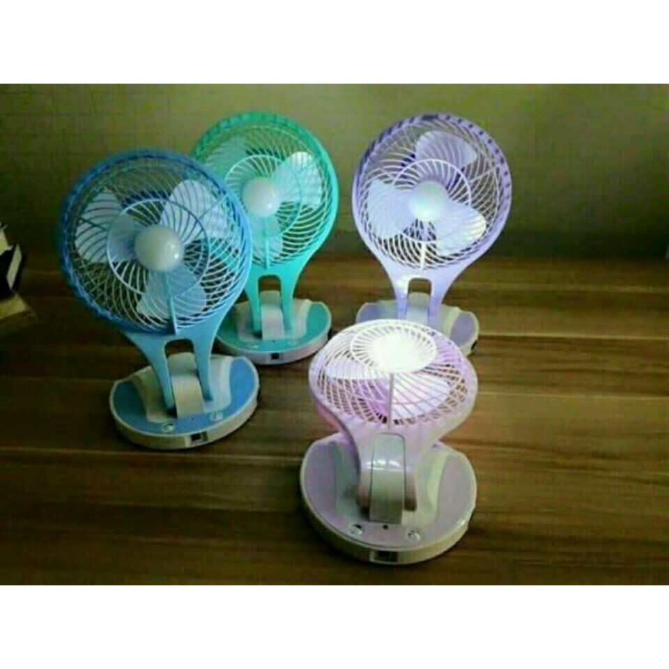 QUẠT TÍCH ĐIỆN GẤP GỌN CÓ ĐÈN | BigBuy360 - bigbuy360.vn
