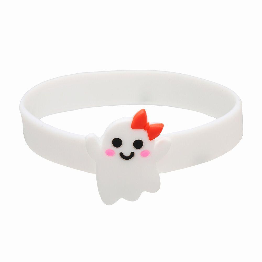 Vòng Đeo Tay Silicone Hình Trái Bí Ngô Đầu Lâu Trang Trí Tiệc Halloween Cho Bé
