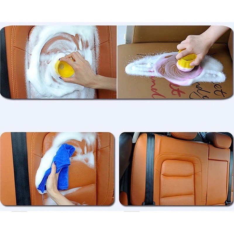 Chai Xịt Bọt Đa Năng Vệ Sinh Ghế Da Nội Thất Ô Tô Foam Cleaner Màu Vàng 650ml camel hương chanh