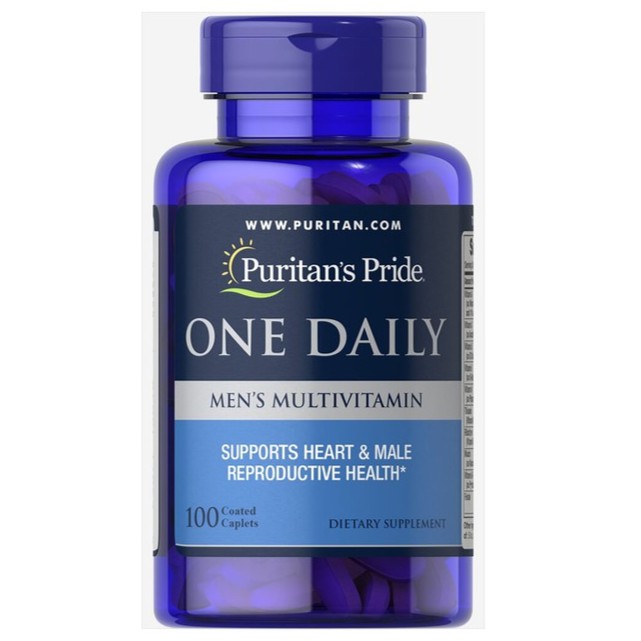 Tăng cường sức khỏe cho nam giới Vitamin và khoáng chất Puritan's Pride One Daily Men's Multivitamin 100 viên