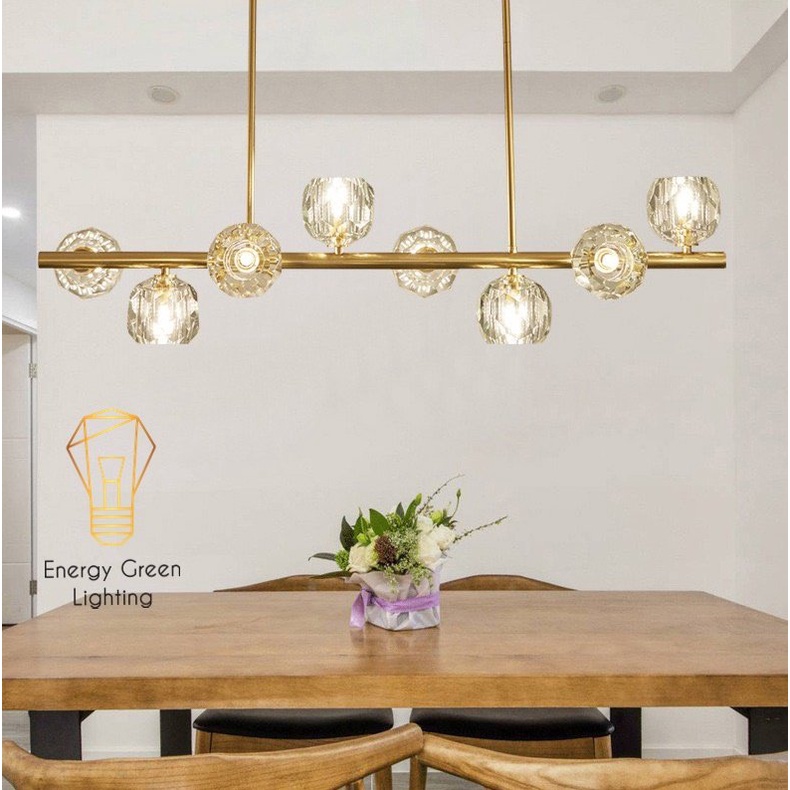 Đèn Thả 8 Chao T hủy Tinh Energy Green Lighting DGT-9400 - Decor Trang Trí Nội Thất Sang Trọng - Phong Cách Hiện Đại - K
