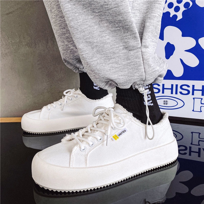 Giày Thể Thao Canvas Cổ Thấp Thời Trang Thu Đông Dễ Phối Đồ Cho Nam Size 39-44