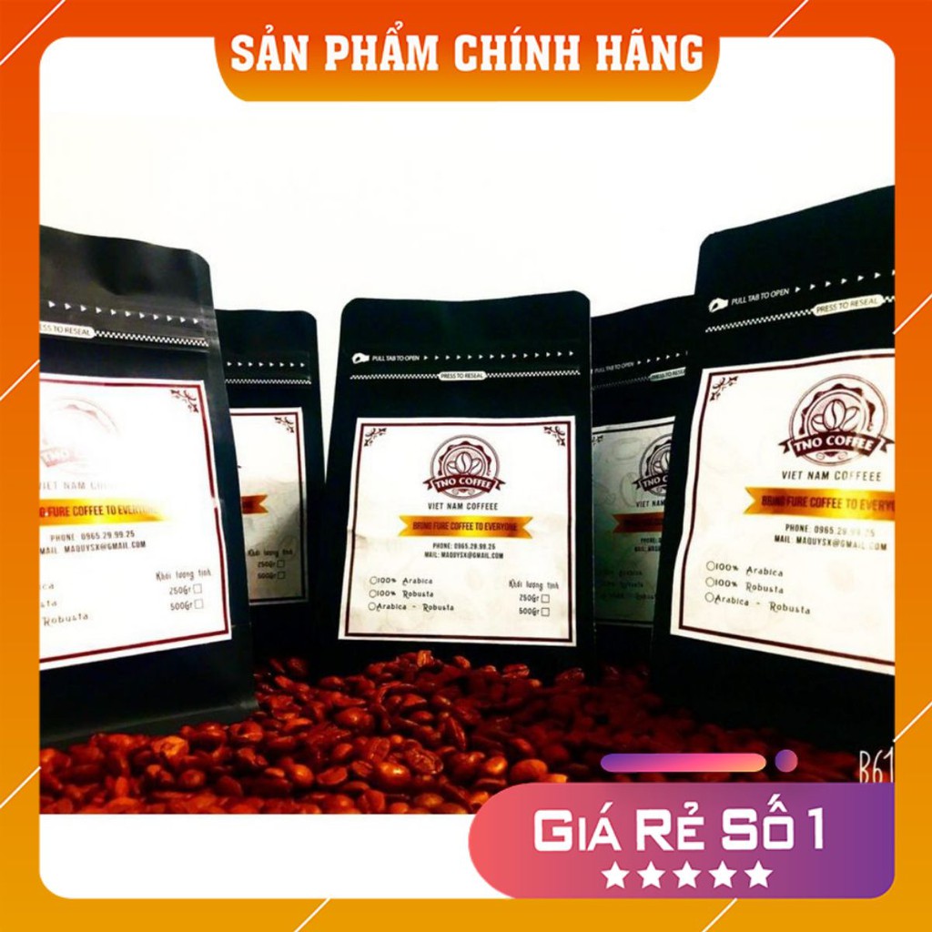 [FreeShip – Hàng Loại 1] Combo 2Kg cafe nguyên chất Robusta Sàn 18 rang mộc nguyên chất 100%