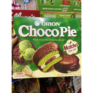 Bánh chocopie matcha đâu đỏ