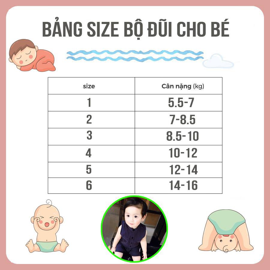 Bộ Body Đũi Liền Thân Cho Bé Từ 5 Đến 19kg Mầm Store Có 4 Màu