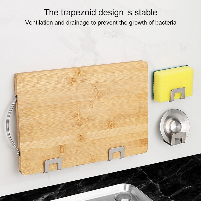 Set 2 Giá Đỡ Miếng Bọt Biển Rửa Chén Gắn Tường Tiện Dụng