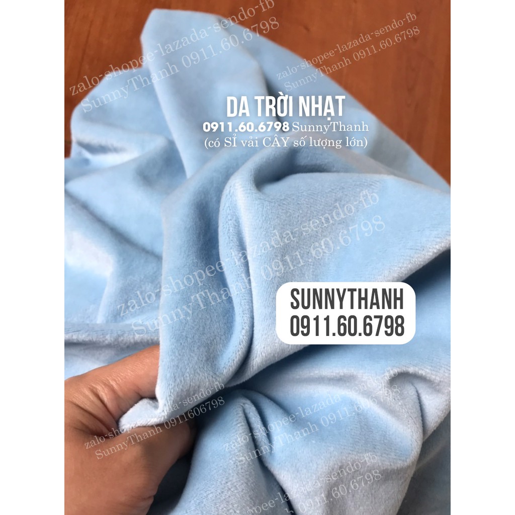 Combo 29 vải lông nhung SunnyThan may thú bông, vải lông thú may áo khoác
