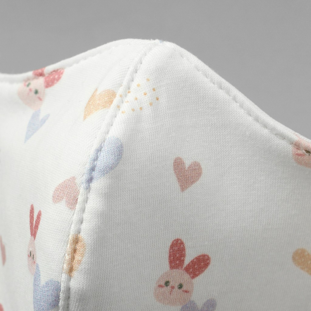 Combo 2 Khẩu trang vải trắng BAA BABY cotton kháng khuẩn cho em bé - UN-KT02X | BigBuy360 - bigbuy360.vn