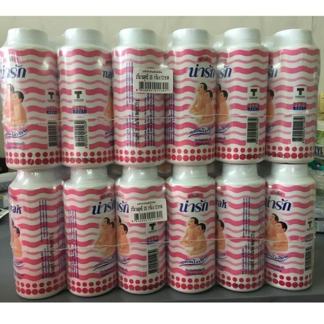 Sỉ combo 12 chai phấn Narak 25g giá chỉ 78.000₫