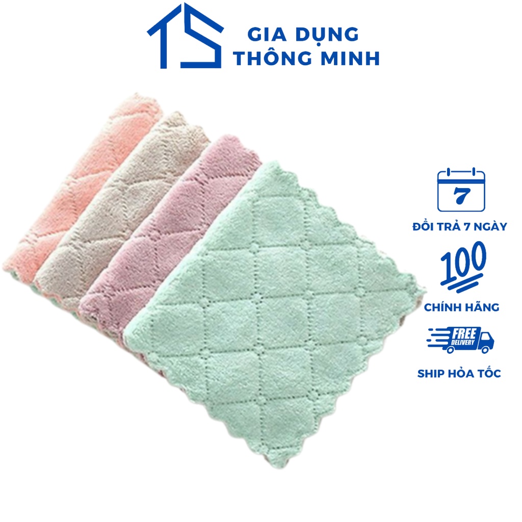 Khăn lau bếp đa năng 2 mặt siêu thấm (15x26cm)