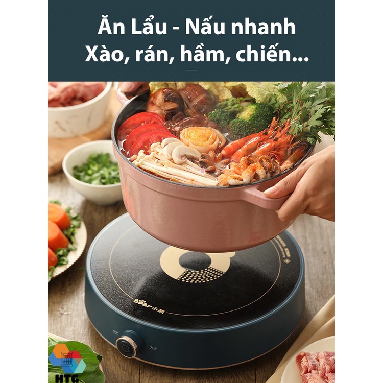 Bếp Từ Bear Dcl-a21b1 Cảm Ứng Thông Minh, Sử Dụng Siêu An Toàn, Bảo Vệ Quá Nhiệt, Tự Ngắt Và Nóng Siêu Tốc 2100w