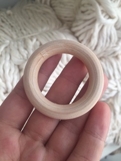 Vòng gỗ làm macrame