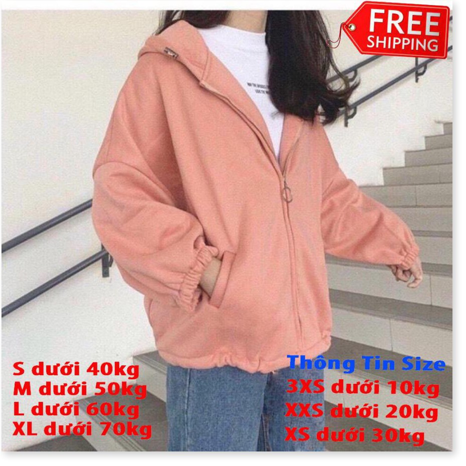 [FREESHIP TOÀN QUỐC] [hot trend 2020] Áo Hoodie nam nữ - Áo Khoác Nỉ Thu Đông Unisex kiểu dáng from rộng Lửng hoodie trơ