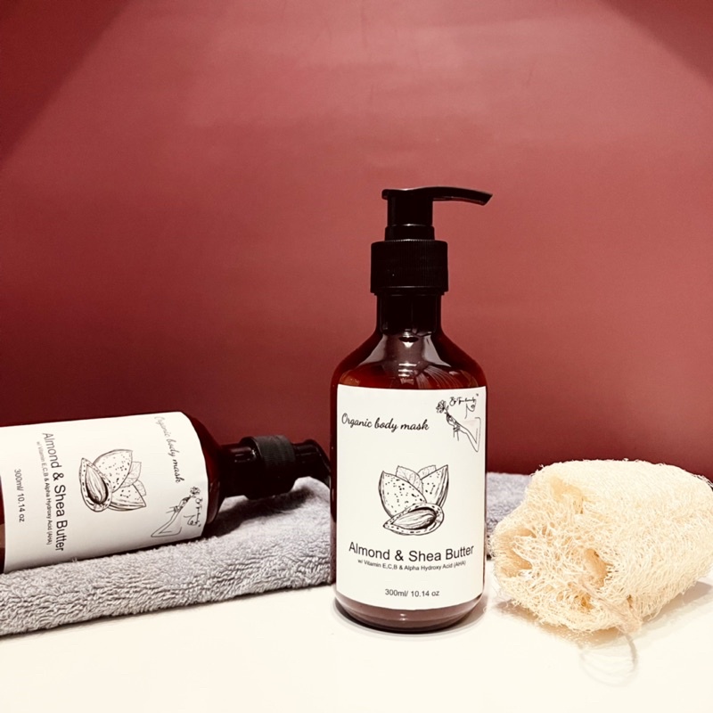 ORGANIC MASK BODY ( ALMOND & SHEA BUTTER )