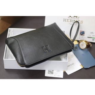 Clutch chữ H da mềm  fullbox