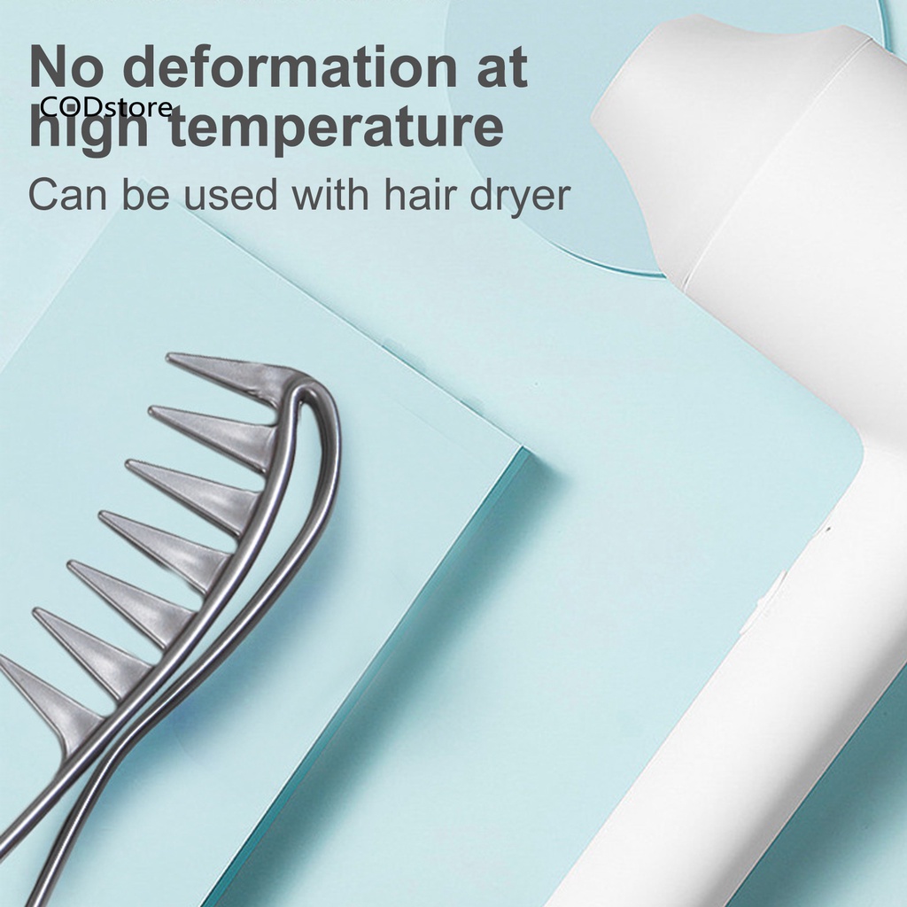 Lược Chải Tóc Xoăn Bằng Nhựa Răng Cá Mập Màu Kẹo Dùng Được Cả Khi Tạo Kiểu Tóc Khô Và Ướt