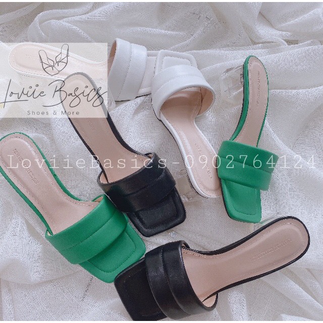 GUỐC NỮ LOVIIE BASICS - DÉP GUỐC QUAI NGANG ĐẾ TRONG - D220212