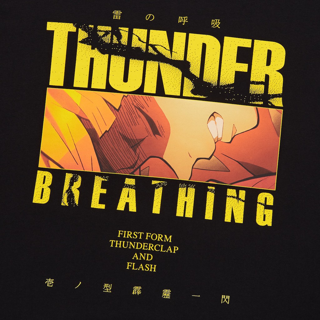 Áo phông nam cộc tay cổ tròn Thunder Breathing dòng UT thời trang của UNIQLO