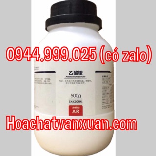 Ammonium acetate lọ 500g Xilong CH3COONH4 CAS 631-61-8 amoni acetat