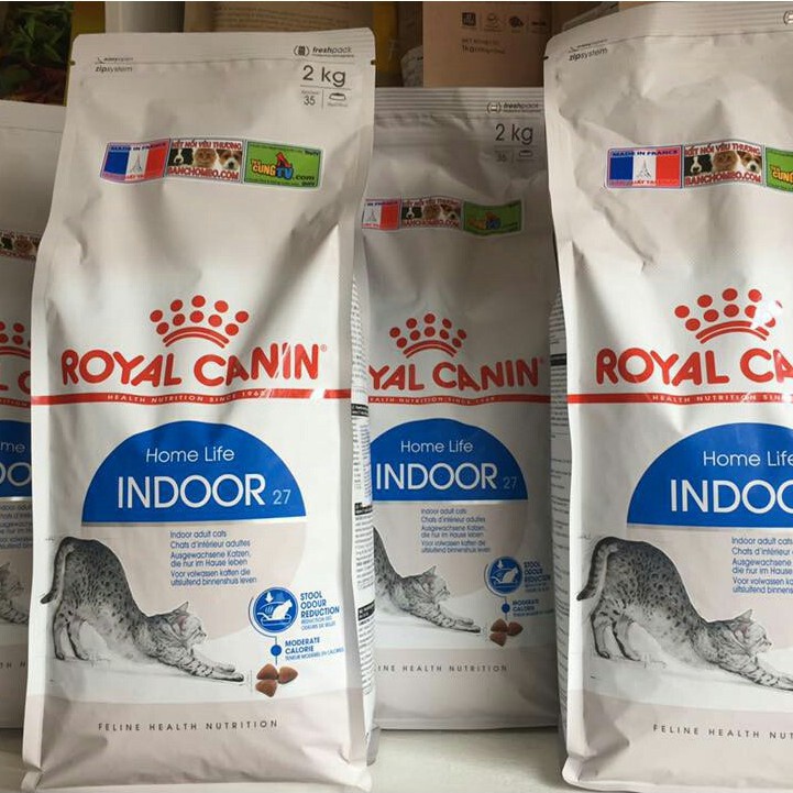 Thức Ăn Hạt Cho Mèo Royal Canin Indoor 27 400g 2Kg Dành Cho Mèo Trưởng Thành Nuôi Trong Nhà