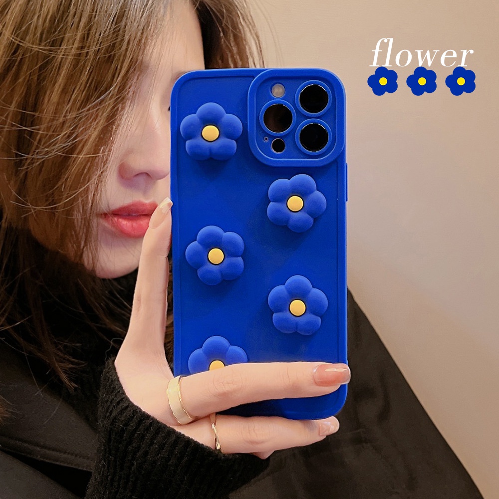Ốp Điện Thoại Silicon Hình Hoa 3d Cho iphone 7 8 plus x xr xs 11 12 13 14 pro max