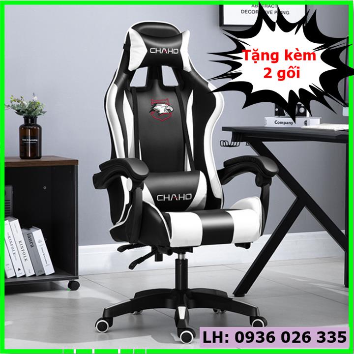 Ghế chơi game, ghế gaming cho game thủ, livestreamer, ghế làm việc cao cấp nệm bọt biển, có ngả lưng