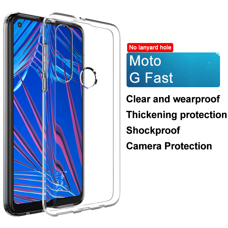 Original Imak Casing Motorola Moto G Fast Transparent Soft TPU Back Case Clear Silicone Shockproof Cover