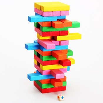 Đồ chơi Board Game BG1040 Rút Gỗ Jenga Màu