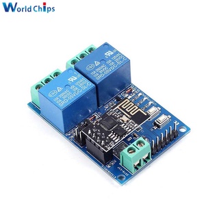 Mô đun rơ le wifi không dây dc 5v esp8266 esp-01 2ch chuyên dụng cho iot