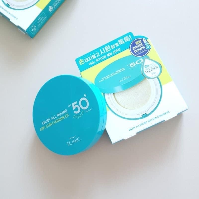 Phấn nước chống nắng SCINIC Enjoy All Round Airy Sun Cushion EX SPF50+ PA++++