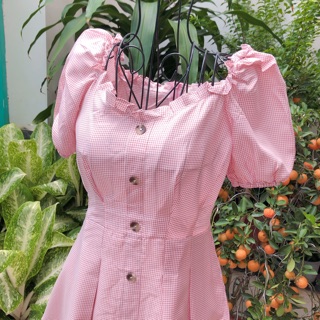 Đầm caro xinh ( kèm clip + ảnh thật)