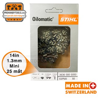 Lưỡi cưa xích stihl 14 in 3636 25 mắt xích , dùng cho máy stihl ms170 - chính hãng stihl chain saw