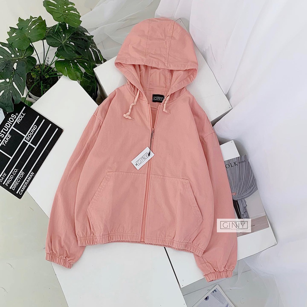 Áo Khoác Kaki Nón Chống Nắng 1 Lớp | Công Nghệ Wash Cao Cấp | From Basic | Năng động | Màu Đa Dạng | Có nón