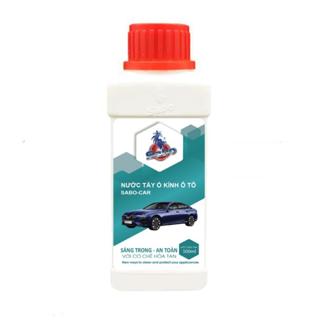 Nước Tẩy Ố Kính Ô Tô Sabo Car - Sạch Cực Nhanh - An Toàn Kính Lái 500ml