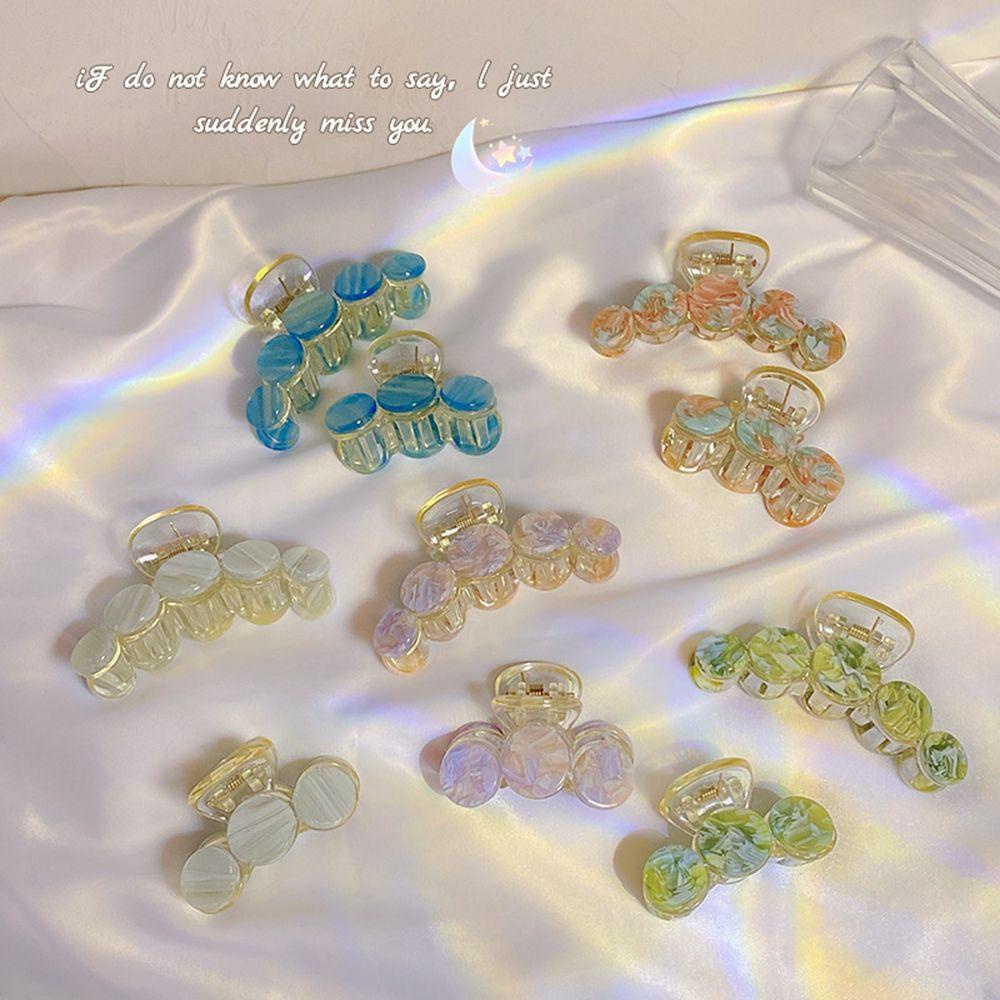 Kẹp Tóc Càng Cua Bằng Nhựa Hình Cá Mập Màu Tím Oải Hương Ngọt Ngào Dễ Thương WMES15H