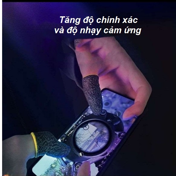 Bộ bao 2 ngón tay chuyên dụng chơi Game Mobile chống ra mồ hôi tay, độ nhạy cao, chống trượt. | BigBuy360 - bigbuy360.vn