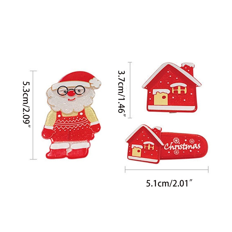 Kẹp Tóc Trang Trí Giáng Sinh / Năm Mới Hình Chú Gấu