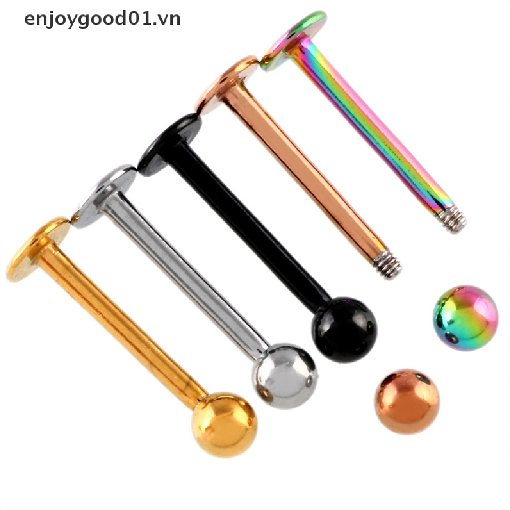 Set 10 khuyên lưỡi bằng acrylic chất lượng cao