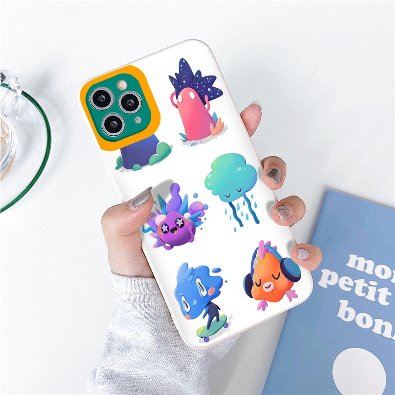 Ốp lưng iphone Hoạt hình cạnh vuông dẻo ip 6splus/7/7plus/8/8plus/x/xr/xs/11/12/pro/max/plus/13promax tr125
