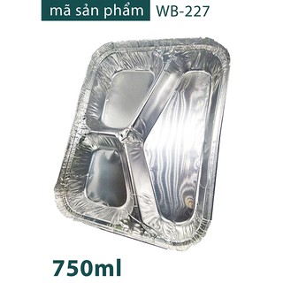 [Cao cấp] Khay nhôm đựng thức ăn nóng set 10 hộp