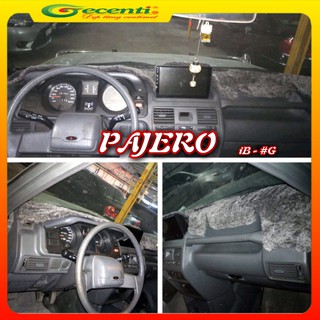 Thảm taplo lông thú cao cấp pajero - thương hiệu gecenti