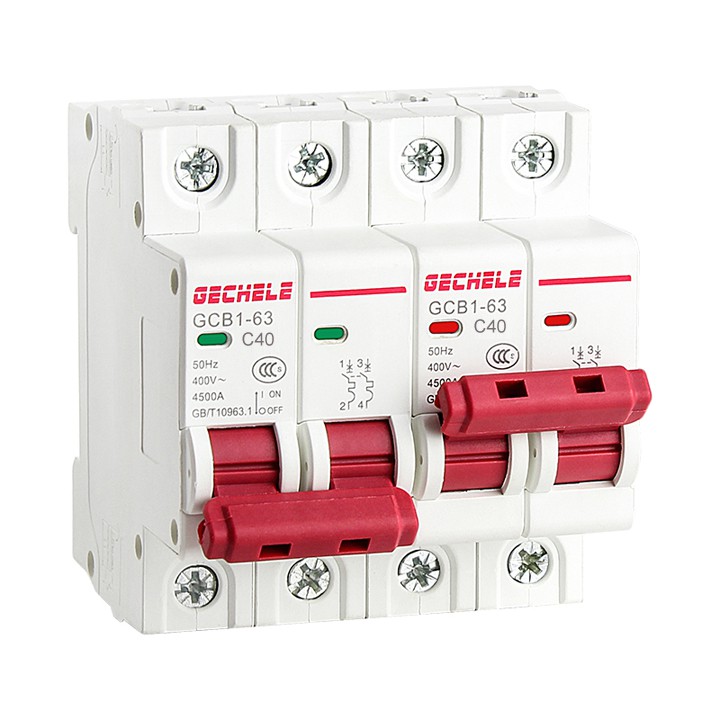 Át đảo chiều 40A 2P 220V Gechele, át chuyển nguồn, cầu dao đảo chiều